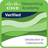 Badge verificado da Cisco Networking Academy: Introduction to Cybersecurity